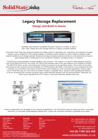 Find the Best Legacy Storage Replacement Online