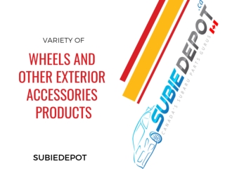 Variety of Wheels and Other Exterior Accessories Products at SubieDepot