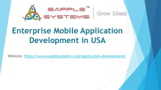 Enterprise Mobile Application Development in USA