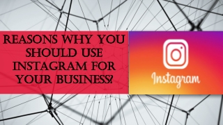 INSTAGRAM FOR THE BUSINESS