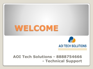 AOI Tech Solutions - 8888754666 - Technical Support