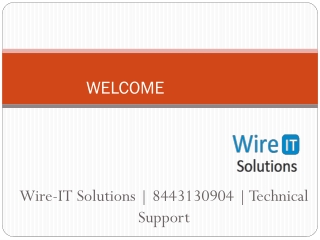 Wire-IT Solutions | 8443130904 | Technical Support