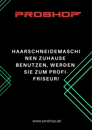 HAARSCHNEIDEMASCHINEN ZUHAUSE BENUTZEN, WERDEN SIE ZUM PROFI-FRISEUR!