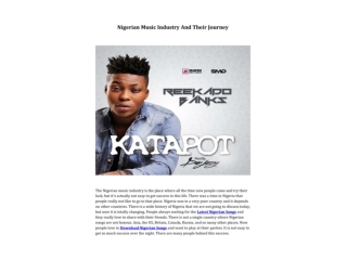 Nigerian Music Industry And Their Journey