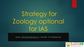 Strategy for Zoology Optional for IAS