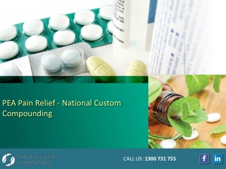 PEA Pain Relief - National Custom Compounding