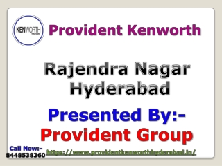 Buy luxury residential apartments in Provident Kenworth Hyderabad