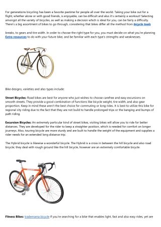 Brief Summary To Buying An Outstanding Bike & Cruiser Bicycles Parts