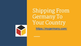 Shipping From Germany To Your Country