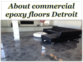 About commercial epoxy floors Detroit