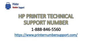 Hp Printer Technical Support Number