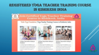 Join a Certified Yoga Teacher Training Course in Rishikesh India