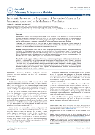 Journal of Pulmonary & Respiratory Medicine