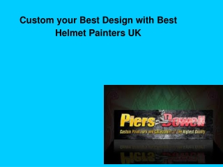 Custom your Best Design with Best Helmet Painters UK