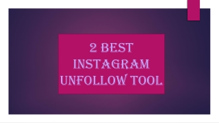 Instagram unfollow tool