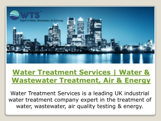Industrial Water Treatment Training for Technicians & Service Engineers