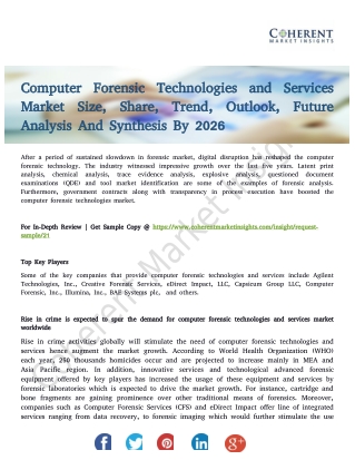 Computer Forensic Technologies and Services Market Growth Opportunities Analysis 2026