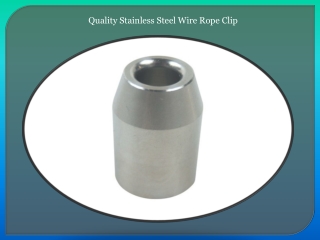 Quality Stainless Steel Wire Rope Clip