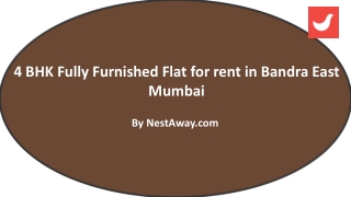 Flat for rent in Bandra East Mumbai