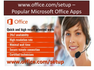 www.office.com/setup – Popular Microsoft Office Apps