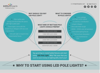 Why to Start Using LED Pole Lights?