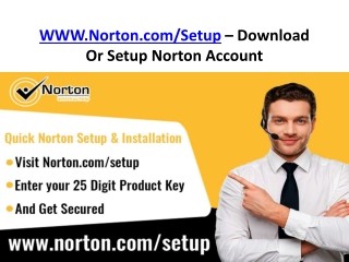 www.norton.com/setup - How to download and install Norton Setup