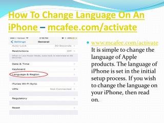 How To Change Language On An iPhone