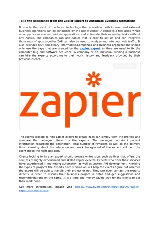 Zapier Expert