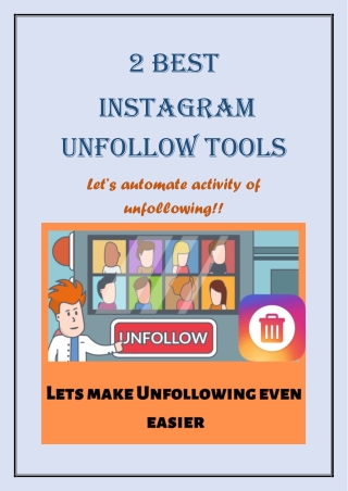 Instagram unfollow tool