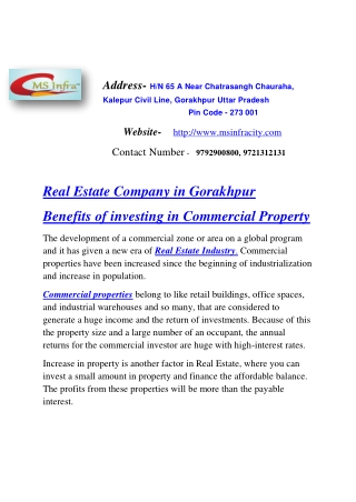 Plots in Gorakhpur | Land in Gorakhpur