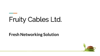 Single Mode Fiber Optic Cable