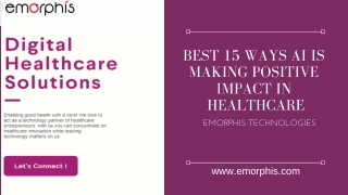 15 Ways of AI that Boosting Healthcare App Development