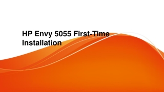 HP Envy 5055 First-Time Installation Guidance | 123.hp.com/envy5055