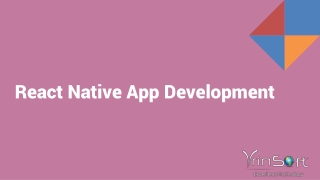 Best React Native App development services--Published by vrinsoft