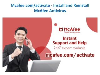 mcafee.com/activate - Install and Reinstall McAfee Antivirus