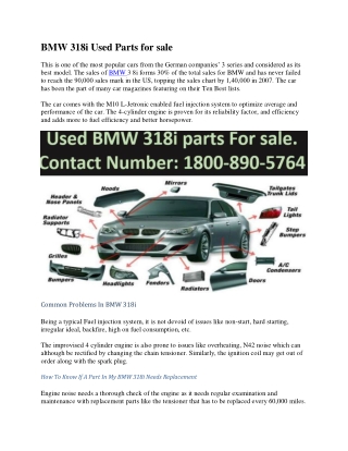 Bmw 318i car parts