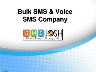 Bulk SMS & Voice SMS Company In Hyderabad – SMSjosh