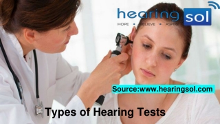 Types of Hearing Test