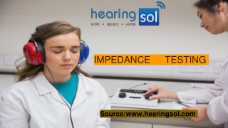 Impedance testing for hearing loss