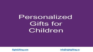 Create Moments with Children's Personalized Gifts this Year