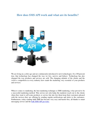 Bulk SMS API Provider and the Importance of Speed