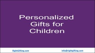 Create Moments with Children's Personalized Gifts this Year