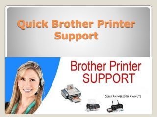 Quick Brother Printer Support