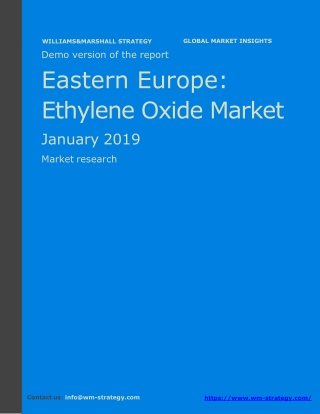 WMStrategy Demo Eastern Europe Ethylene Oxide Market January 2019