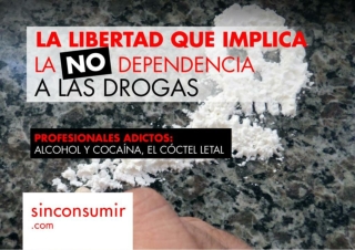 La libertad que implica la NO dependencia a las drogas.