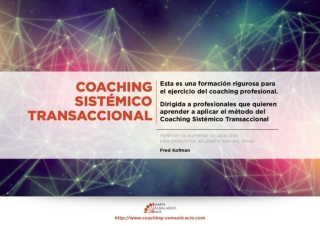 Coaching Sistémico Transaccional. Mirando hacia la solución.