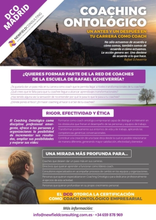 Certificación en Coaching Ontológico. Una mirada más profunda, un paso adelante en tu coaching.