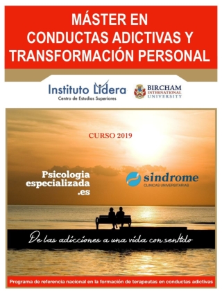 Formación en Adicciones: Máster en Conductas Adictivas y Transformación Personal.