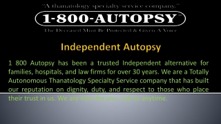 Independent Autopsy