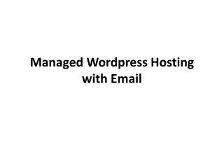 Managed Wordpress Hosting with Email